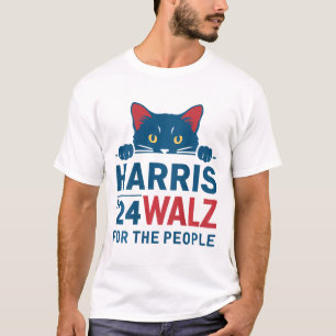 Camiseta Harris Waltz 2024 Para The People Funny Cat Lady K