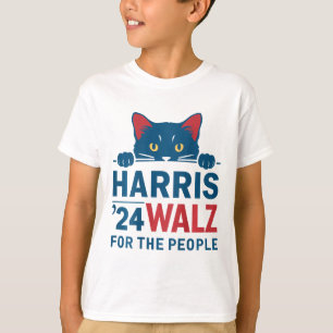 Camiseta Harris Waltz 2024 Para The People Funny Cat Lady K