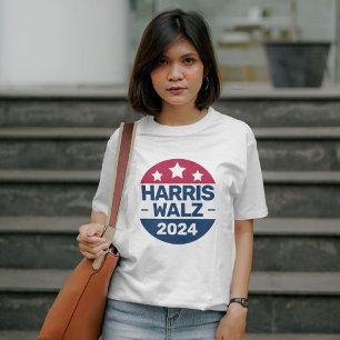 Camiseta Harris Walz 2024 Campaña por el Presidente Patriót