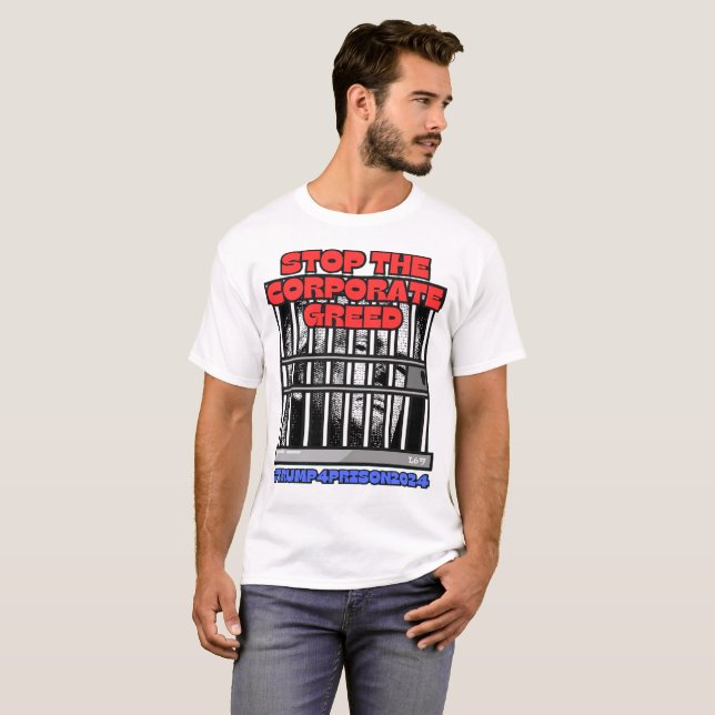 CAMISETA HARRIS-WALZ 2024 DETENER LA CODICIÓN CORPORATIVA (Anverso completo)