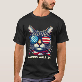 Camiseta Harris Walz 2024 Funny Cat Election Kamala Harris