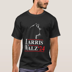 Camiseta Harris Walz 2024 Gato damas Kamala Harris Tim Walz