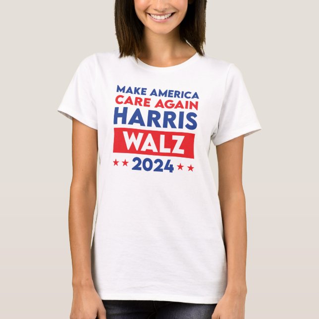Camiseta Harris Walz 2024 hace que Estados Unidos vuelva a  (Anverso)