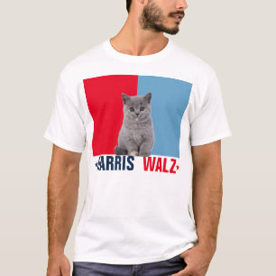Camiseta Harris Walz 2024 Obviamente Azul Rojo