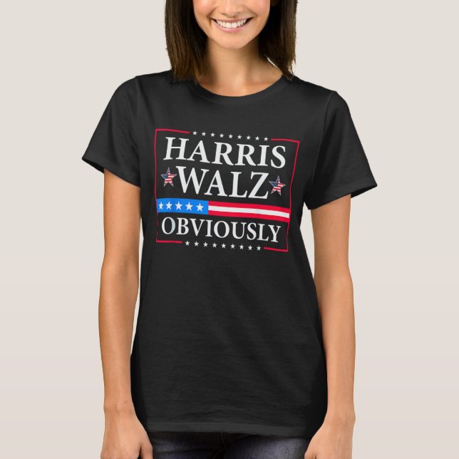 Camiseta Harris Walz 2024 Obviamente | Tim Walz (Anverso)