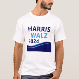 Camiseta Harris Walz 2024 para President Blue Wave