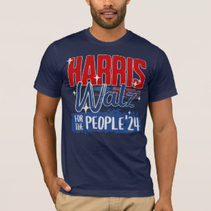 Camiseta Harris Walz 2024 por el demócrata electoral popula