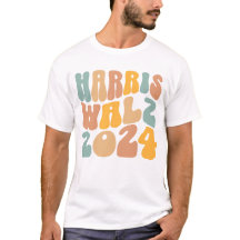 Harris Walz 2024 Trendy Wavy Boho