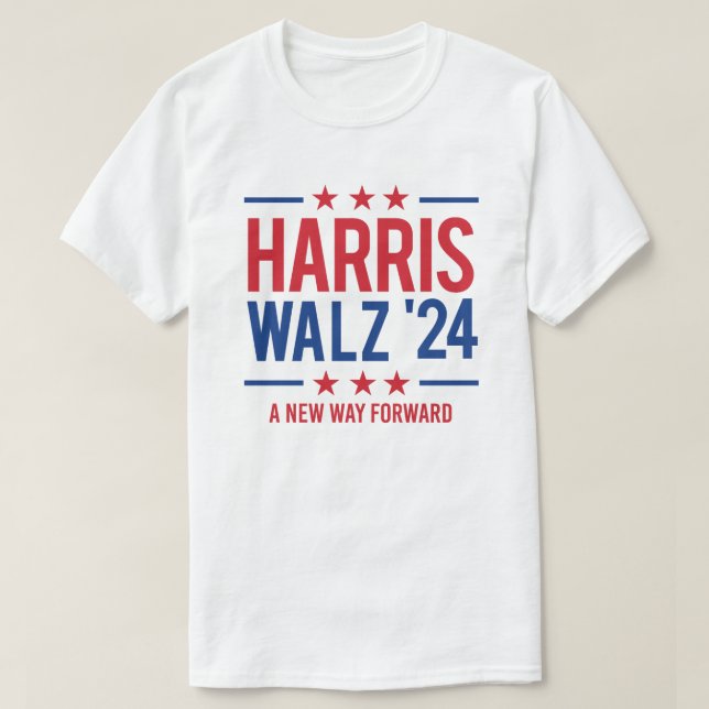 Camiseta Harris Walz '24 - Una nueva forma de avanzar (Diseño del anverso)
