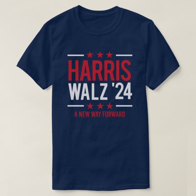 Camiseta Harris Walz '24 - Una nueva forma de avanzar (Diseño del anverso)