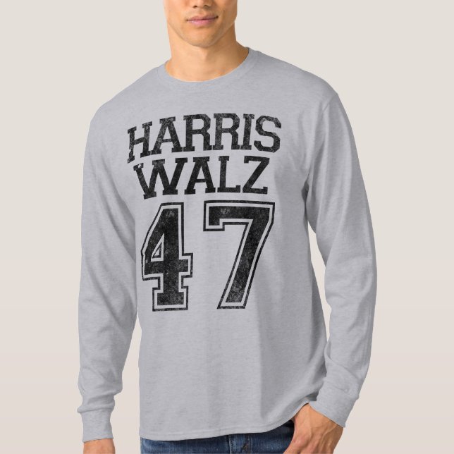 Camiseta Harris Walz 47th President Vintage (Anverso)