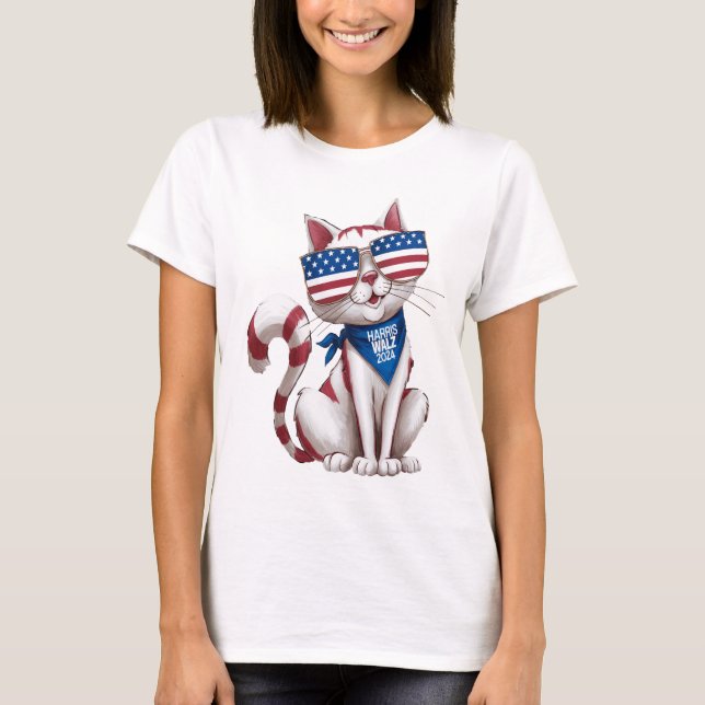 Camiseta Harris Walz Childless Cat Ladies (Anverso)