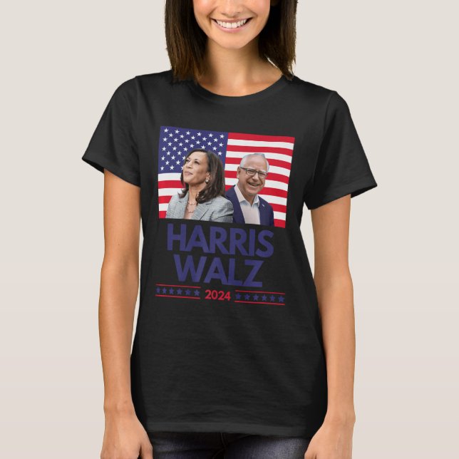 Camiseta Harris Walz Election Kamala Harris Tim Waltz Ameri (Anverso)