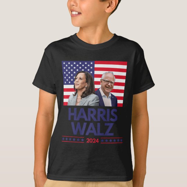 Camiseta Harris Walz Election Kamala Harris Tim Waltz Ameri (Anverso)