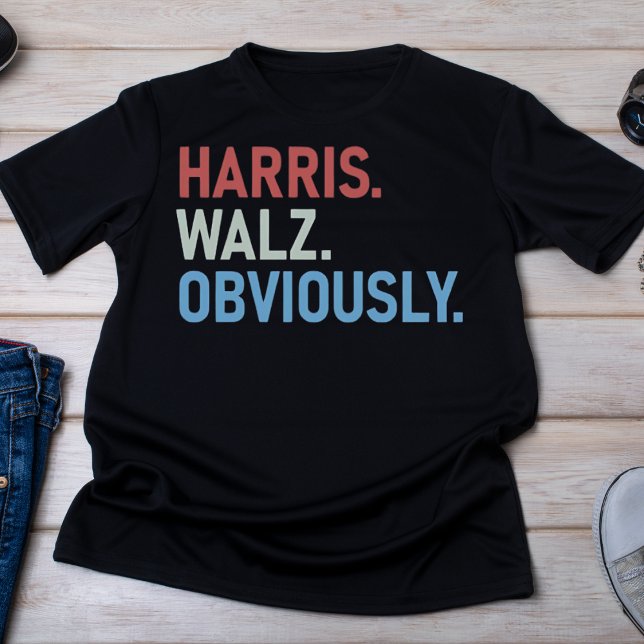 Camiseta Harris Walz, Evidentemente Audaz Declaración Polít (Subido por el creador)