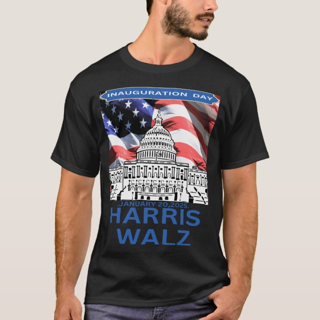 Camiseta Harris Walz Inauguration day US president January  (Anverso)