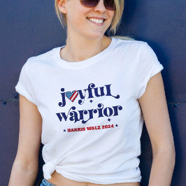 Camiseta Harris Walz Joyful Warrior USA Bandera Elección de