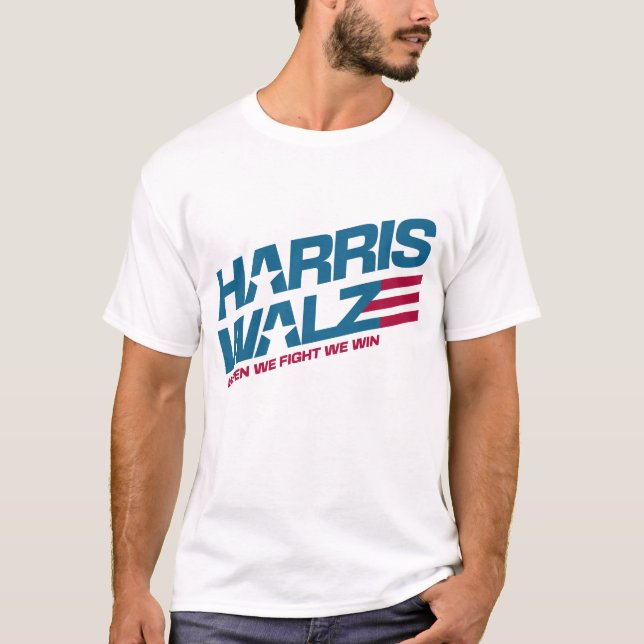 Camiseta Harris Walz: Luchamos por la victoria presidencial (Anverso)