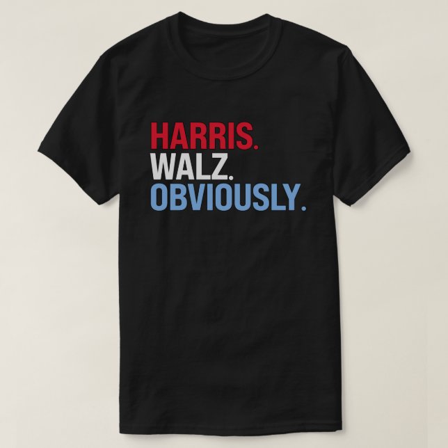 Camiseta Harris Walz Obviamente (Diseño del anverso)