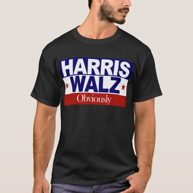 Camiseta Harris Walz Obviamente Harris 2024 Kamala Obviamen (Anverso)