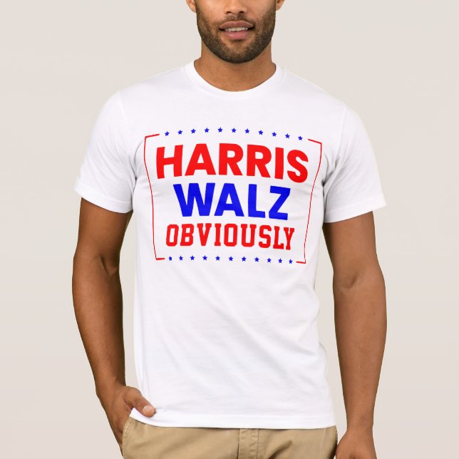 Camiseta Harris Walz obviamente Kamala Harris por el presid (Anverso)