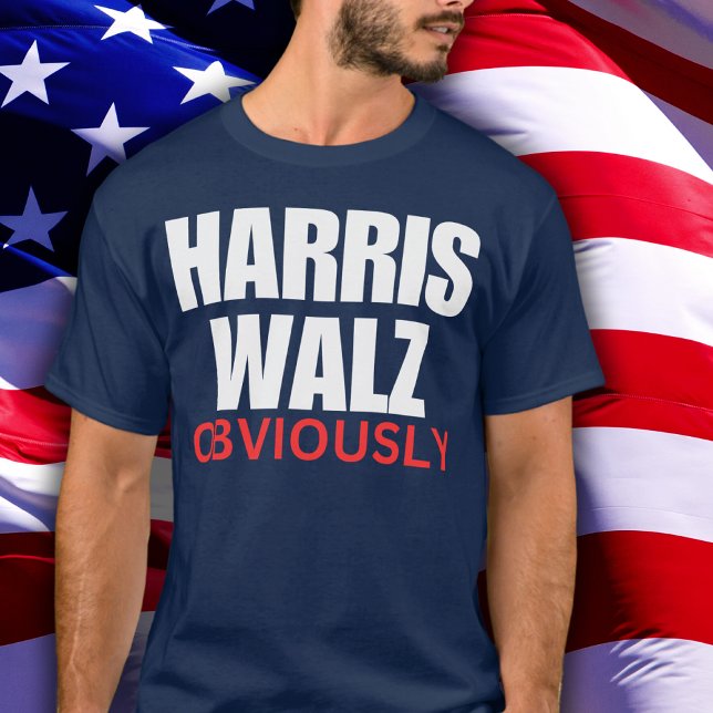 Camiseta Harris Walz OBVIOUSLY | Harris Walz 2024 Obviament (Subido por el creador)
