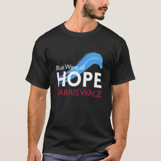 Camiseta Harris Walz Ola Azul de Esperanza