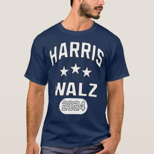 Camiseta Harris Walz Patriótico Estilo Universitario Elegan