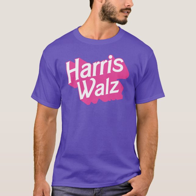 Camiseta Harris Walz Pink (Anverso)