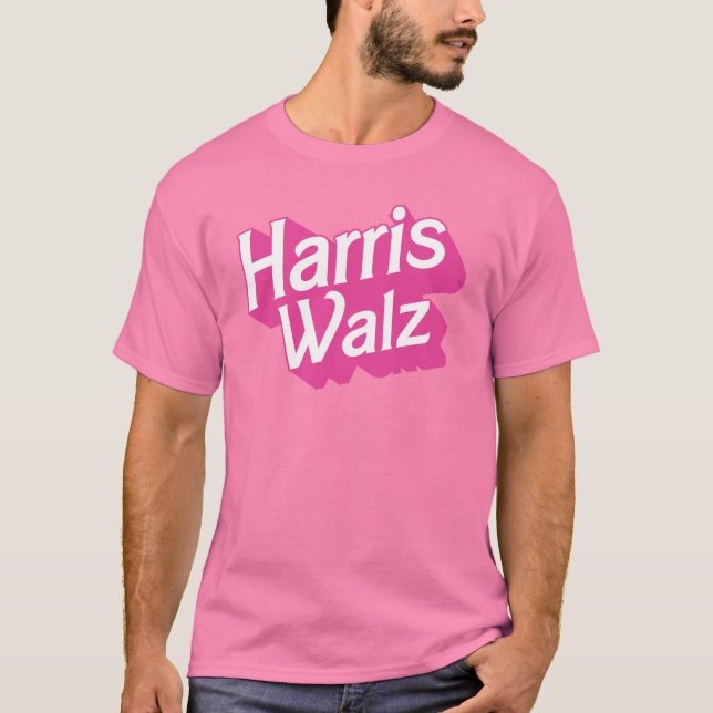 Camiseta Harris Walz Pink (Anverso)