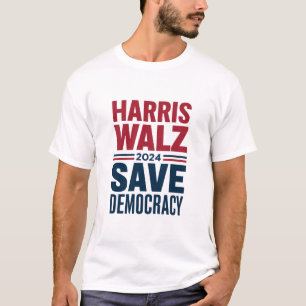Camiseta Harris Walz Salva la Democracia