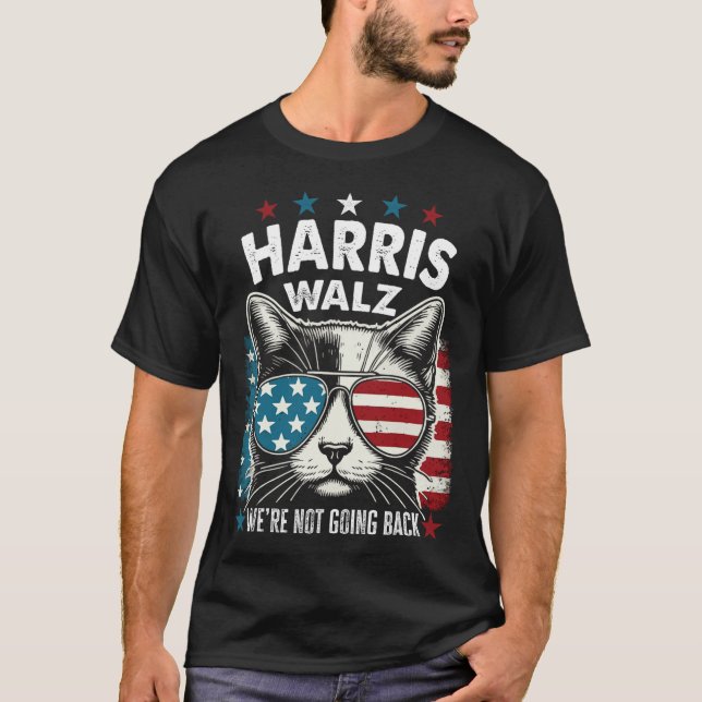 Camiseta Harris Walz Waltz 2024 No nos vamos de vuelta dive (Anverso)
