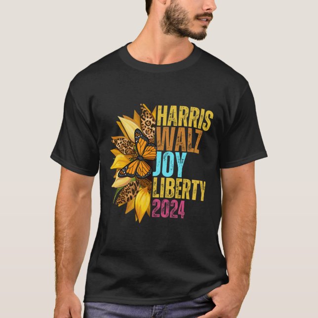 Camiseta Harris Wheimer Waltz 2024 Harris W Joy Liberty (Anverso)