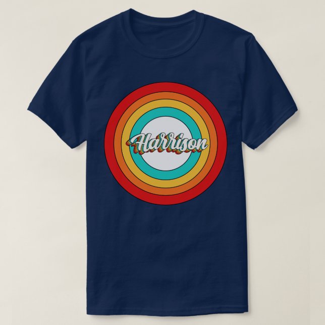 Camiseta Harrison Name Shirt Vintage Harrison Circle (Diseño del anverso)