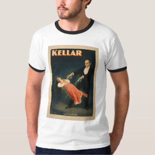 Camiseta Harry Kellar realiza magia de la levitación 1895