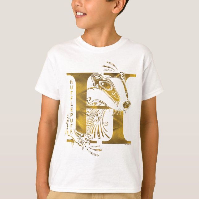 Camiseta Harry Potter | Aguamenti HUFFLEPUFF™ Gráfico (Anverso)