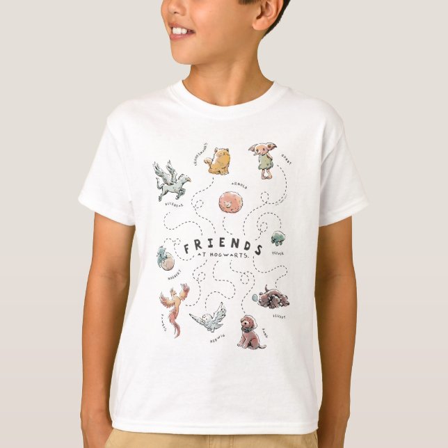 Camiseta HARRY POTTER™ | Amigos de Hogwarts (Anverso)