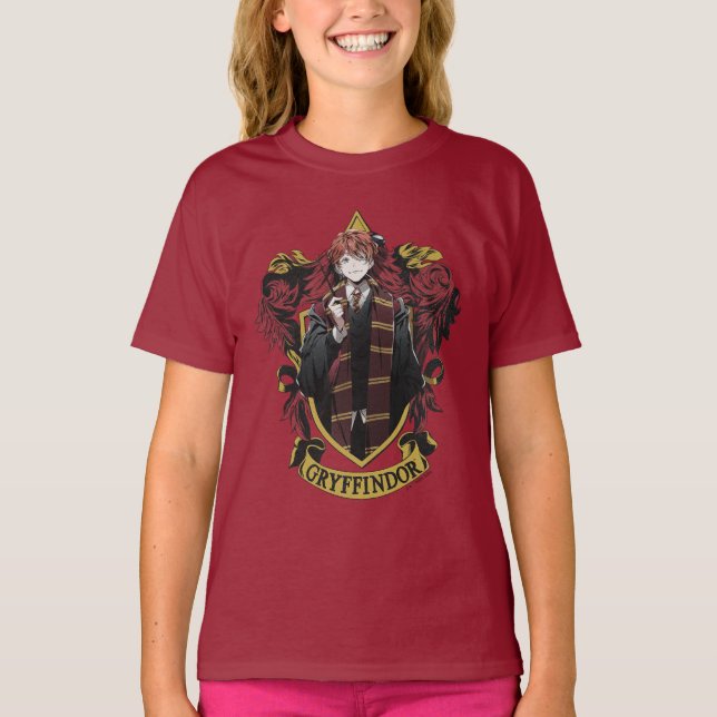 Camiseta HARRY POTTER™ | Anime Escudo de la Casa de Ron Wea (Anverso)