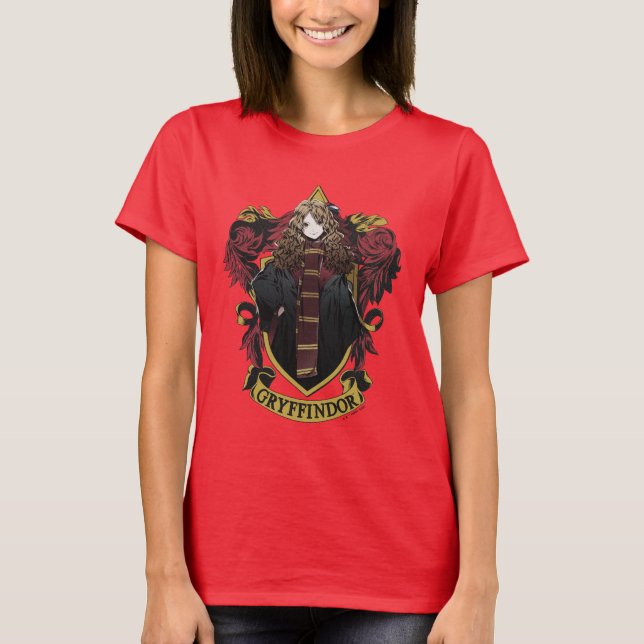 Camiseta HARRY POTTER™ | Anime Hermione House Escudo (Anverso)