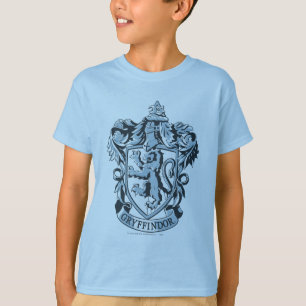 Camiseta Harry Potter Azul Escudo Gryffindor
