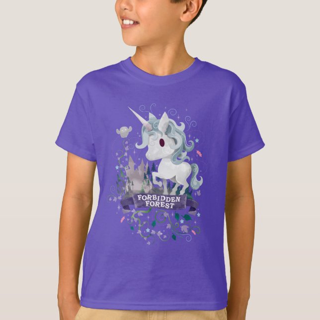 Camiseta Harry Potter | Bosque Prohibido Unicornio Gráfico (Anverso)