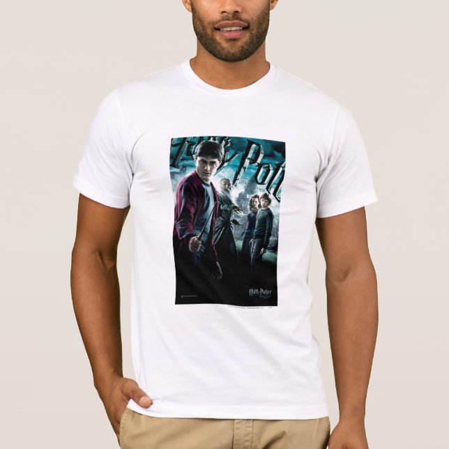 Camiseta Harry Potter con Dumbledore Ron y Hermione 1 (Anverso)