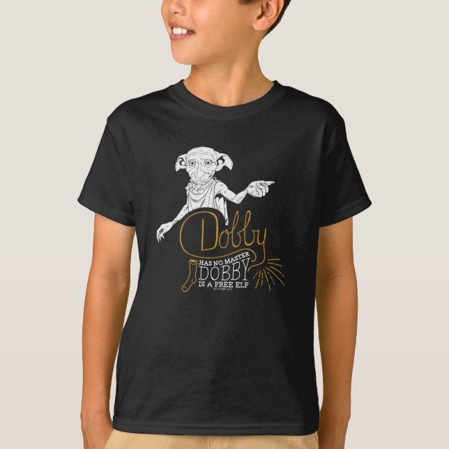 Camiseta Harry Potter | Dobby Has No Master (Anverso)