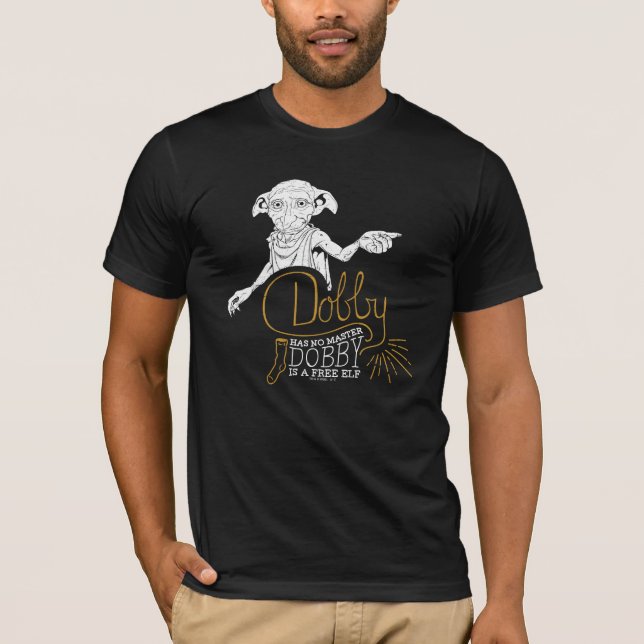 Camiseta Harry Potter| Dobby no tiene ningún maestro (Anverso)