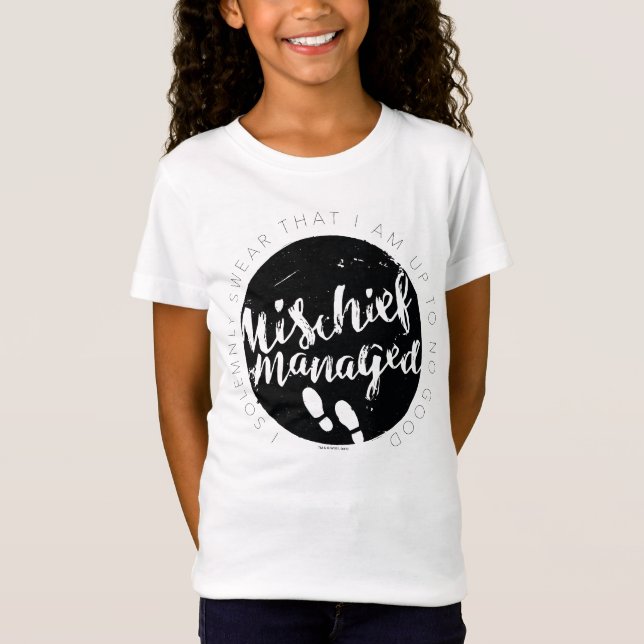 Camiseta Harry Potter | Encantamientos de tipografía del Ma (Anverso)