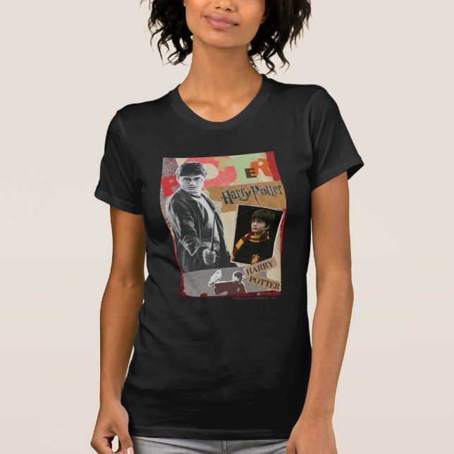 Camiseta Harry Potter Entonces y Ahora (Anverso)