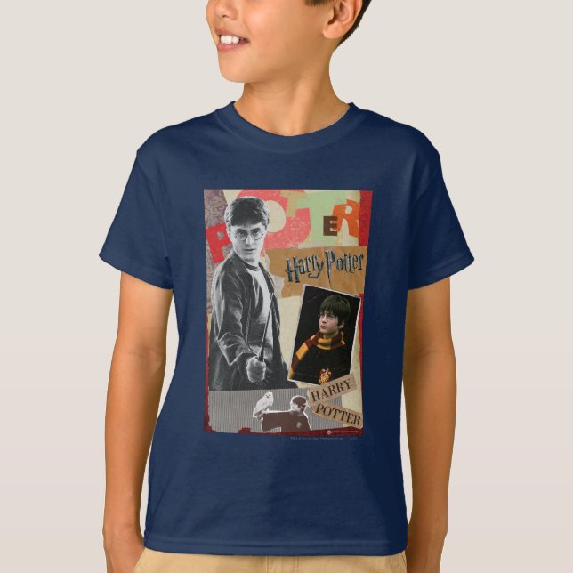 Camiseta Harry Potter entonces y ahora (Anverso)