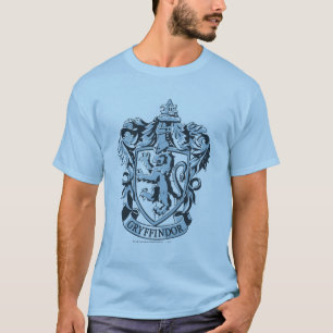Camiseta Harry Potter   Escudo de Gryffindor Azul