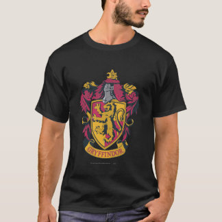 Camiseta Harry Potter | Escudo de Gryffindor Dorado y Rojo