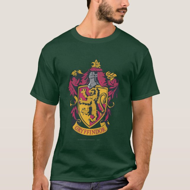 Camiseta Harry Potter | Escudo de Gryffindor Dorado y Rojo (Anverso)
